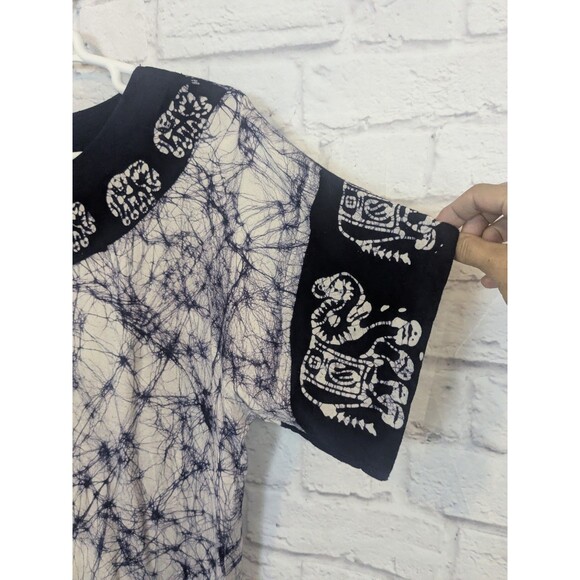 Just Cruising Tie Die Elephant Top Inky Blue Purple Free Size/One Size - Picture 6 of 6